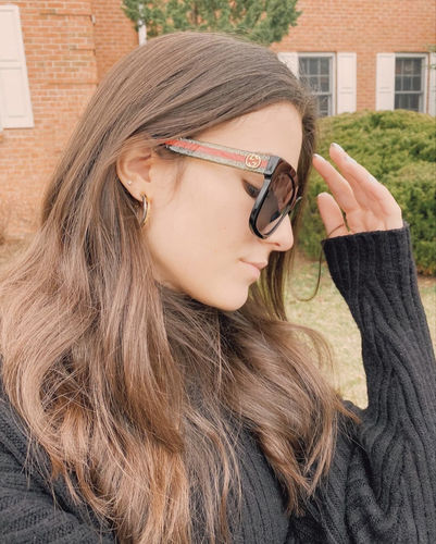 Gucci GG0035SA Round Sunglasses